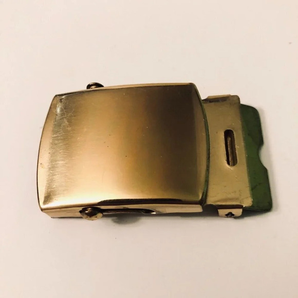 Vintage Lot of 2 US Brass Web Belt Buckle Made  in USA RAU - Picture 9 of 14